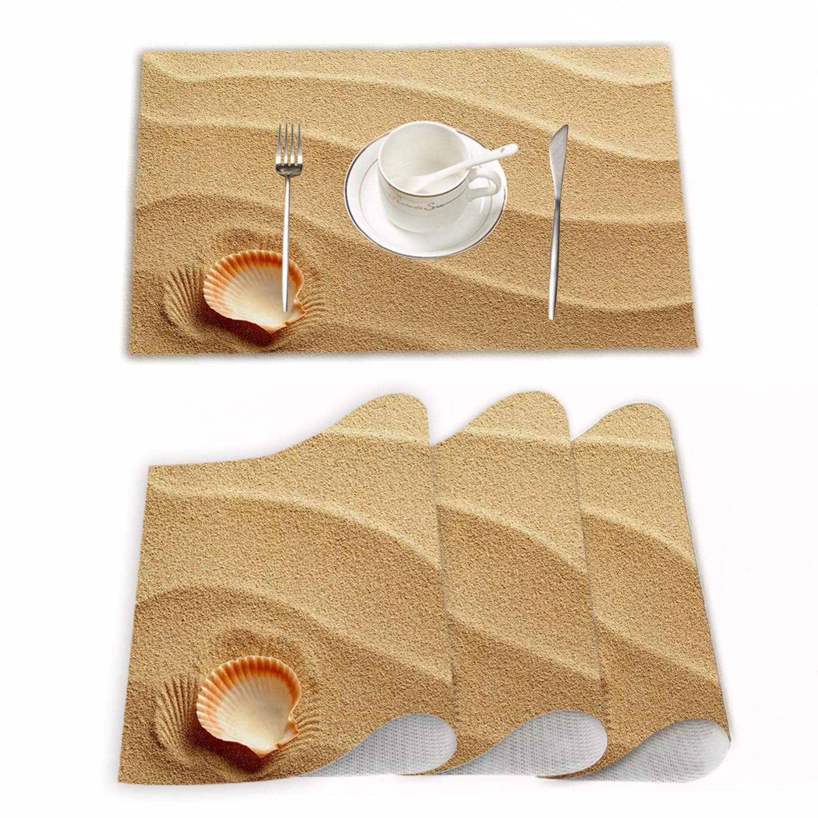 TAFACE – Lot De 18 Mini Accessoires De Plage – Décorations Miniatures Été – Coquillages, Parasols, Chaises – Pour Bricolage Et Décoration