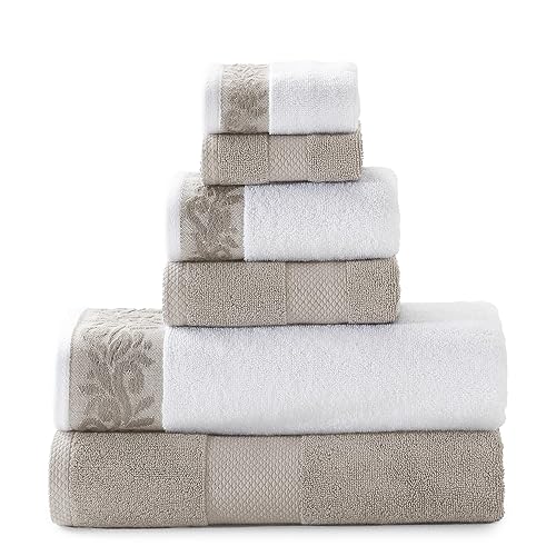Modern Threads 600 GSM 6-Piece Towel Set with Filgree Jacquard
