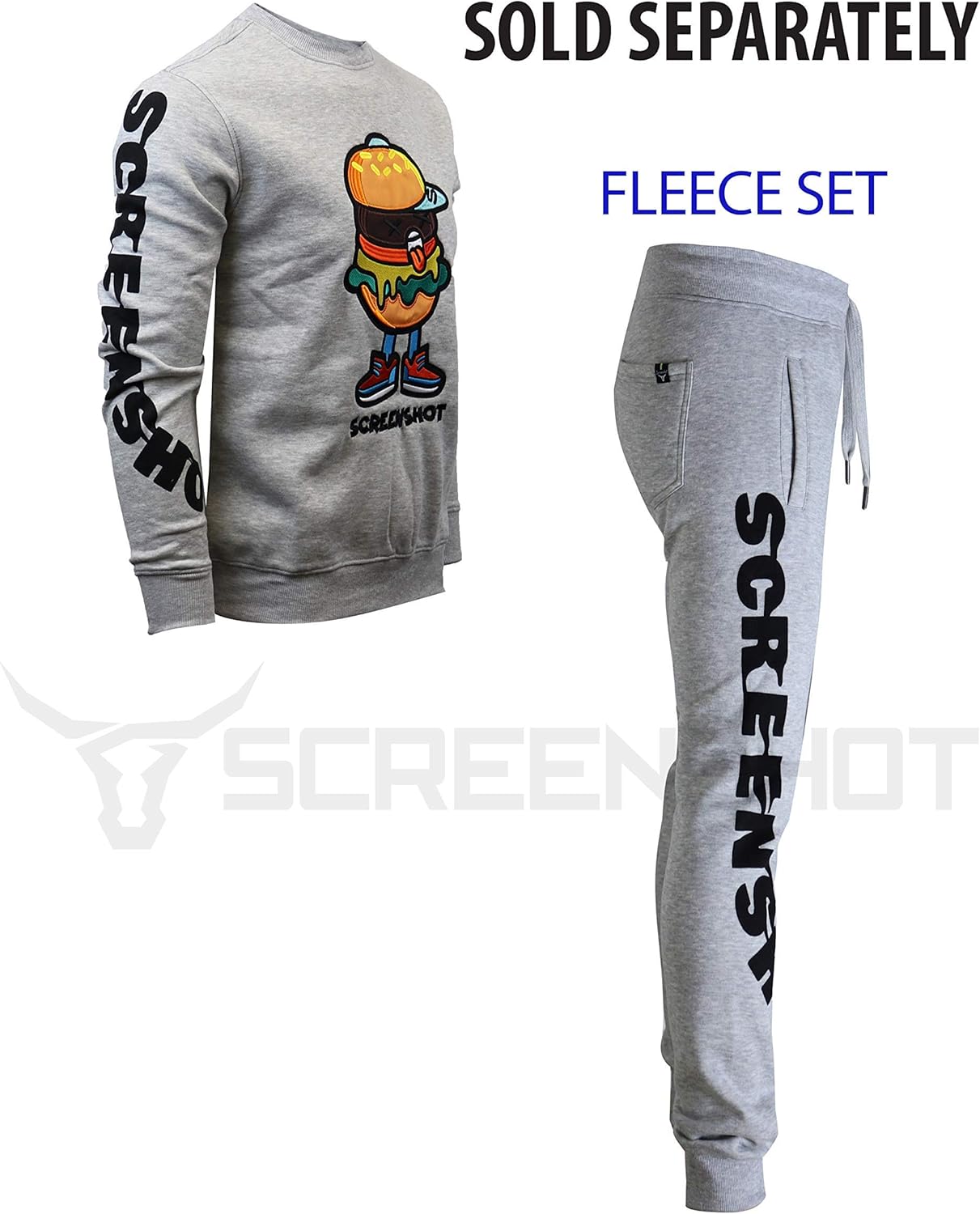 SCREENSHOT P1113 Fleece Pants Premium Urban Streetwear Graphic Sweatpants - Classic Jogger Fit - Image 5