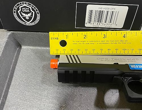 Miniatura 7 de Evike Airsoft - WE-USA Metal Hi-C.APA Airsoft Gas B.lowback P.istol (Modelo 4.3 2011 CommanderDos Tonos wGreen Gas M.ag) - (PID 34356)