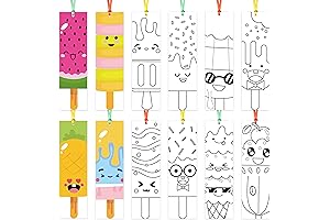 Brighten Up Your Reading with our Ice Cream Color Your Own Bookmarks!