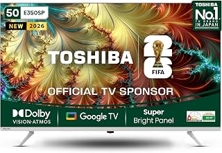 Toshiba 126 cm (50 inches) E350SP Series 4K Ultra HD Smart LED Google TV 50E350SP