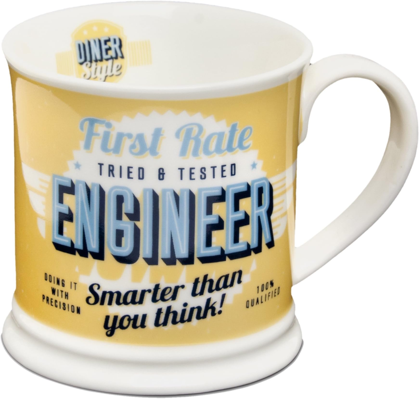 Diner Mugs ref:050 "Engineer" Mug, Yolk Yellow