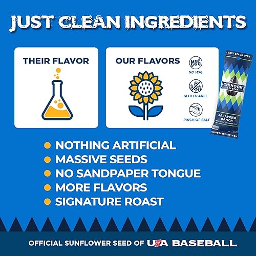 Miniatura 8 de Chinook Seedery Jalapeno Ranch Sabor 4 onzas (paquete de 12) y muestra de 4 onzas (paquete de 6) Combo – Semillas de girasol jumbo tostadas – Snacks