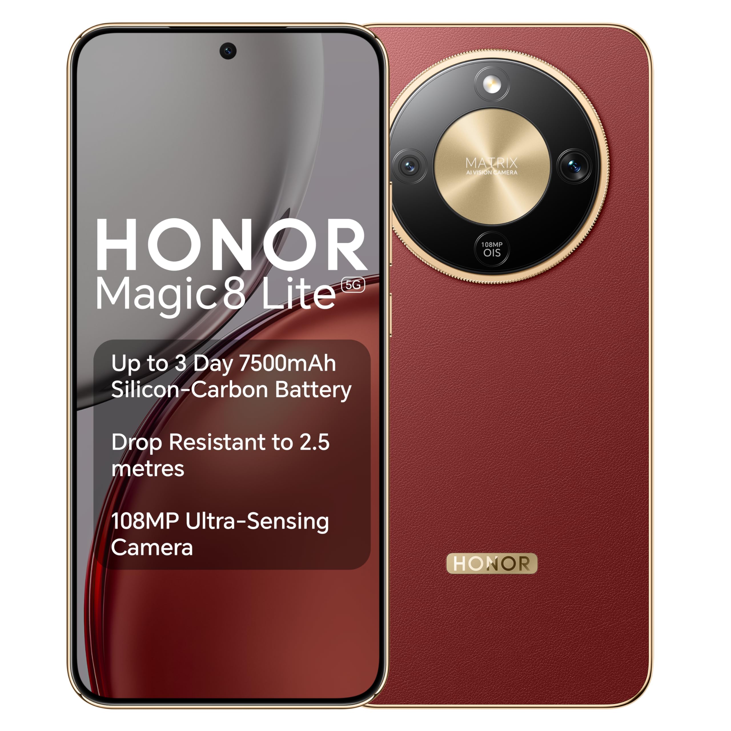 HONOR Magic8 Lite Snapdragon 6 Gen 4 8GB RAM 512GB ROM AMOLED 5G Smartphone (UK Warranty)