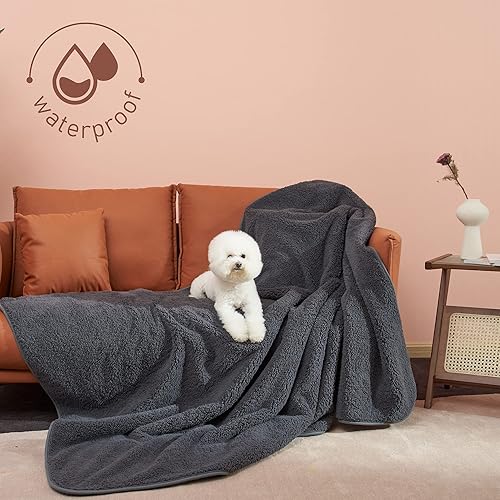 Miniatura 2 de Allisandro Manta impermeable de 39 x 27 pulgadas para sofá, silla, automóvil o cama, lavable a máquina, 3 capas de protección impermeable para