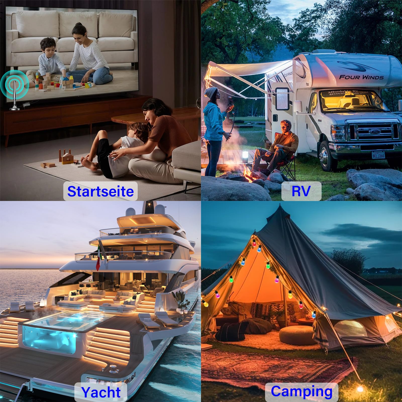 Antena DVBT2, antena DVB-T y DVB-T2 con amplificador, gran alcance y recepción de 360°, antena interior para televisores con base magnética fuerte, adecuada para 4K 1080p y todos los televisores
