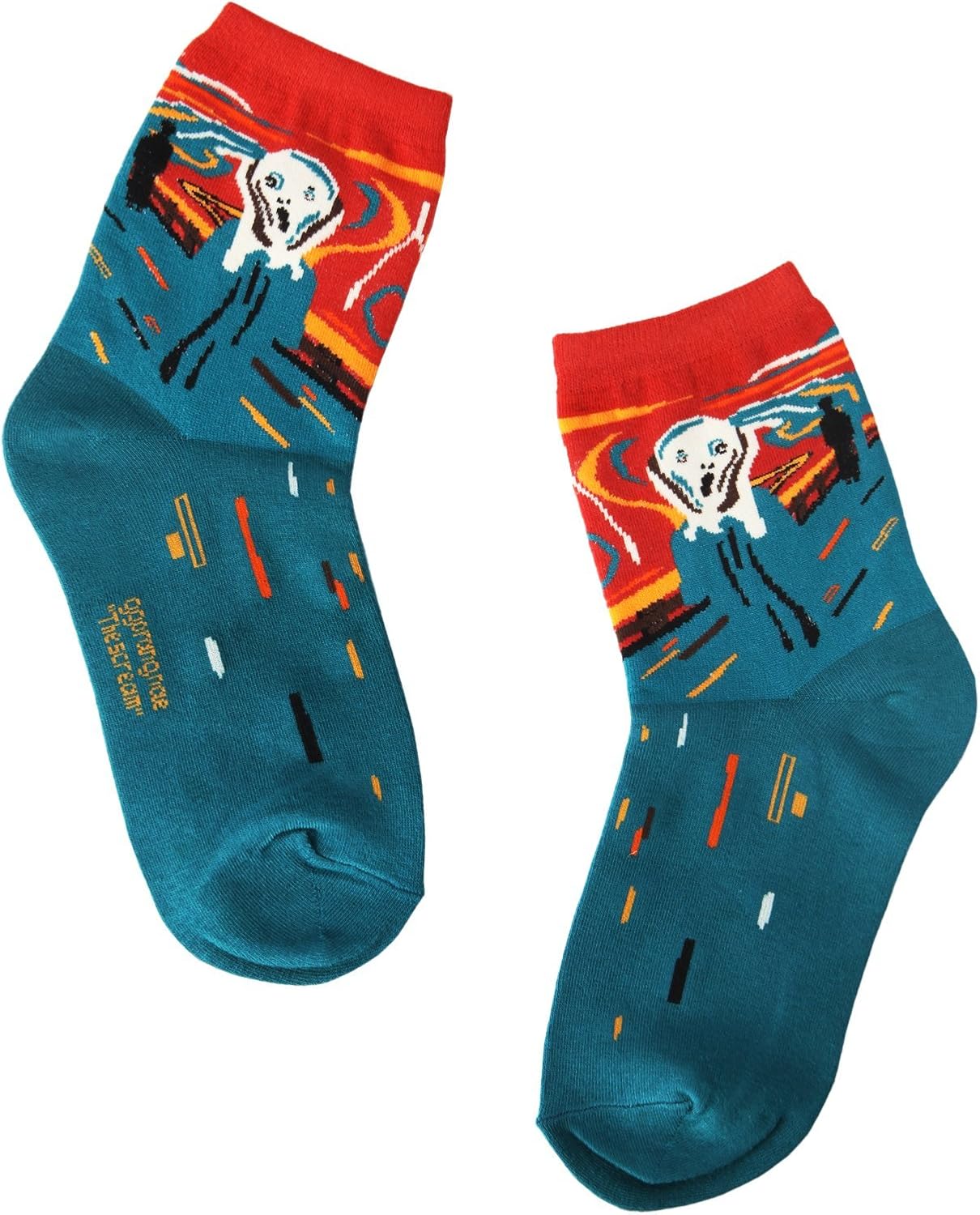 OSABASA Womens Art Patterned Casual Crew Socks 1 or 4 or 5 Pack