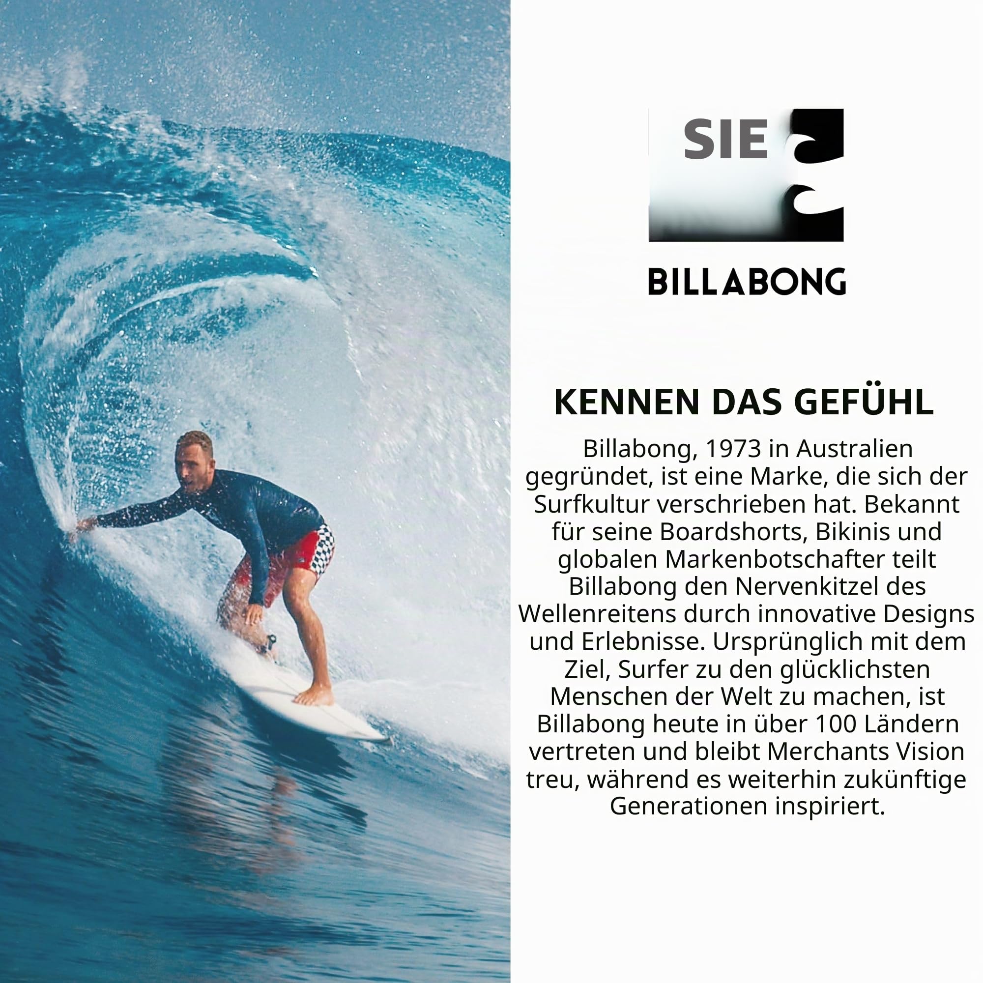Billabong Badehose für Herren, groß und groß, schnell trocknend, 25,4 cm