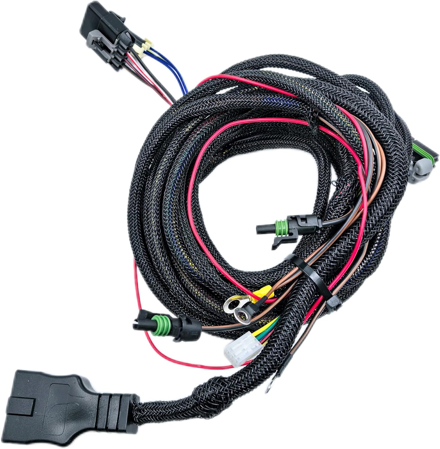 26345 Truck Side Main Control Wire Harness 3 Pin 3 Plug Compatible for Fisher Western Snow Plow Ultramount Isolation Module System 412404