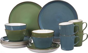 Ritzenhoff & Breker Visby 277258 Crockery Set 16 Pieces Blue/Green Stoneware