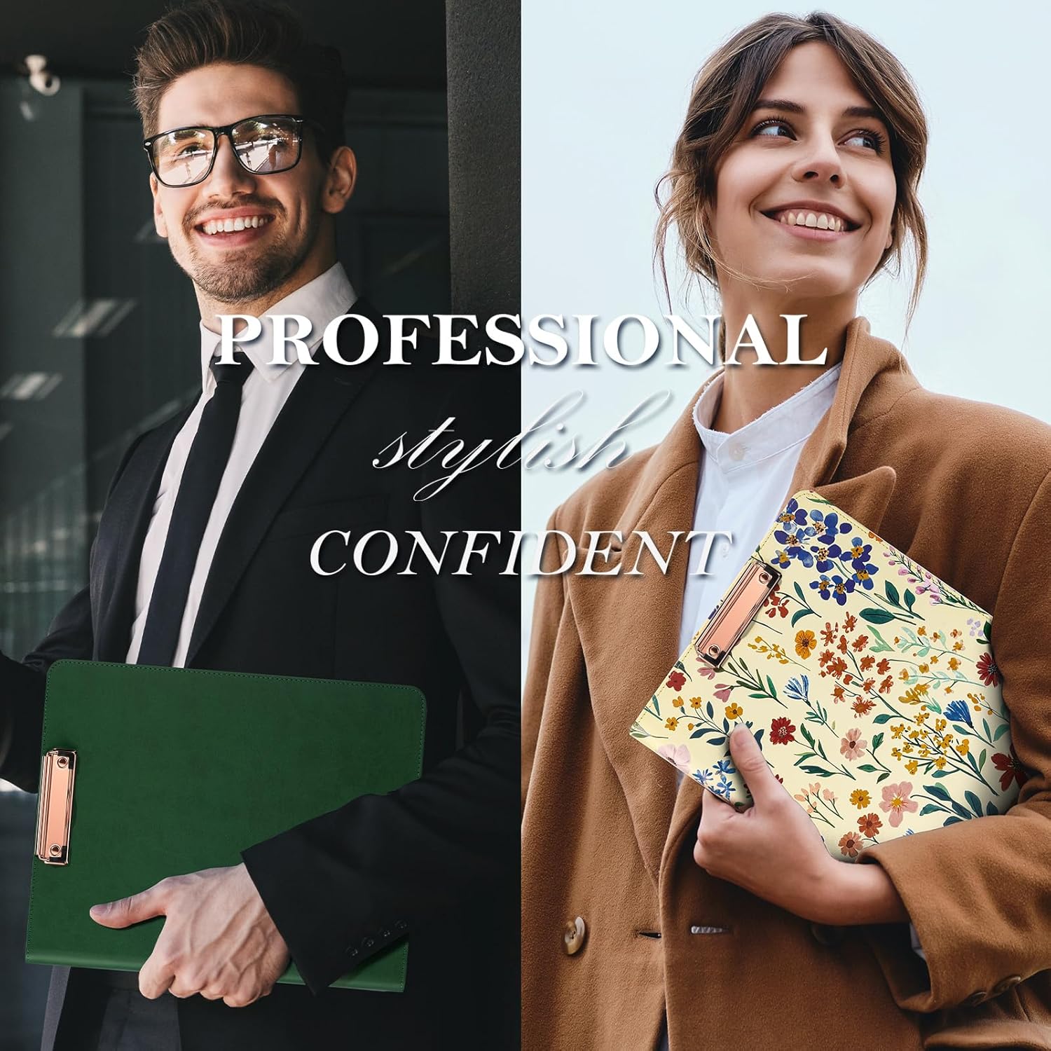 Ospelelf Green Clipboard with Storage 3 Binder Leather Portfolio Folder with Zipper, 12.1” Tablet Sleeve, 5 Dividers with Pocket, Refillable Notepad, Card Slot - Image 6