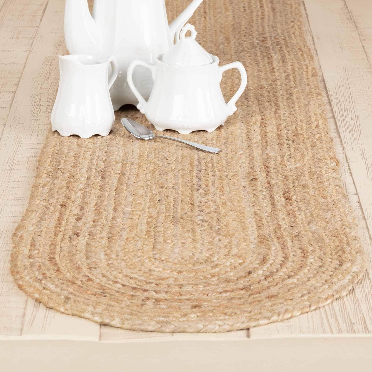 VHC Brands Natural Jute 25888 Runner, 13" x 48"