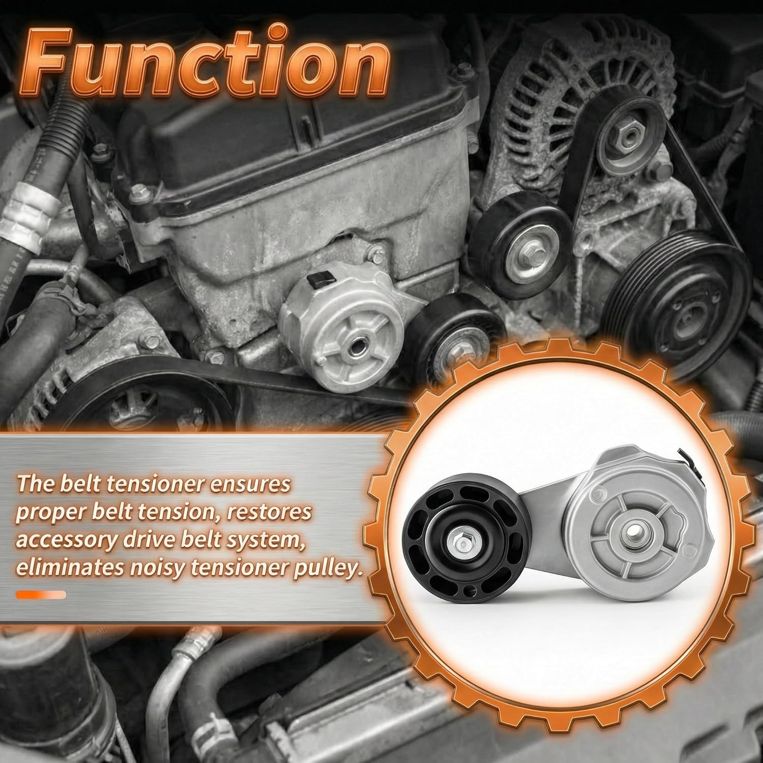 2178938 Belt Tensioner Compatible with Caterpillar C15 3406E 3126 C15 3126B 735 740 PM-200 PM-201 826C 826G II 826H 836G 836H Replaces 1206659 2178938 7e3999