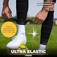 Vista 4 de PASTE ® Correas para Espinilleras de Fútbol de Silicona para Hombres, Mujeres y Jóvenes