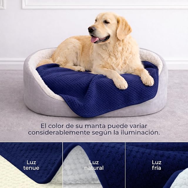 Foto 4 de 8 de Dreamzie Manta Perro Impermeabile 100x120cm - Manta para Perros Reversible y Lavable a máquina