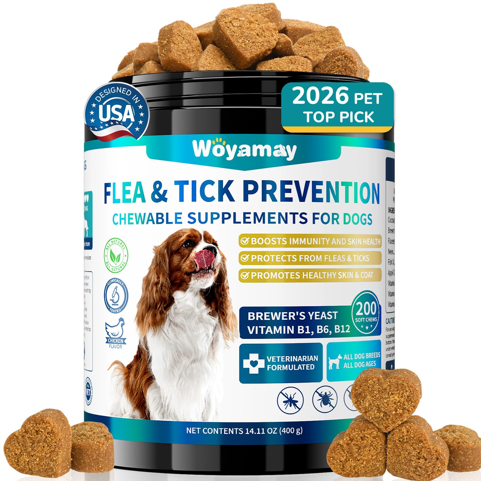 Woyamay Flea and Tick Prevention Chewables