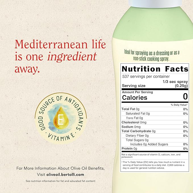 Aceite de Oliva Extra Virgen Bertolli Spray 29.4 fl oz Pack de 6 miniatura 2