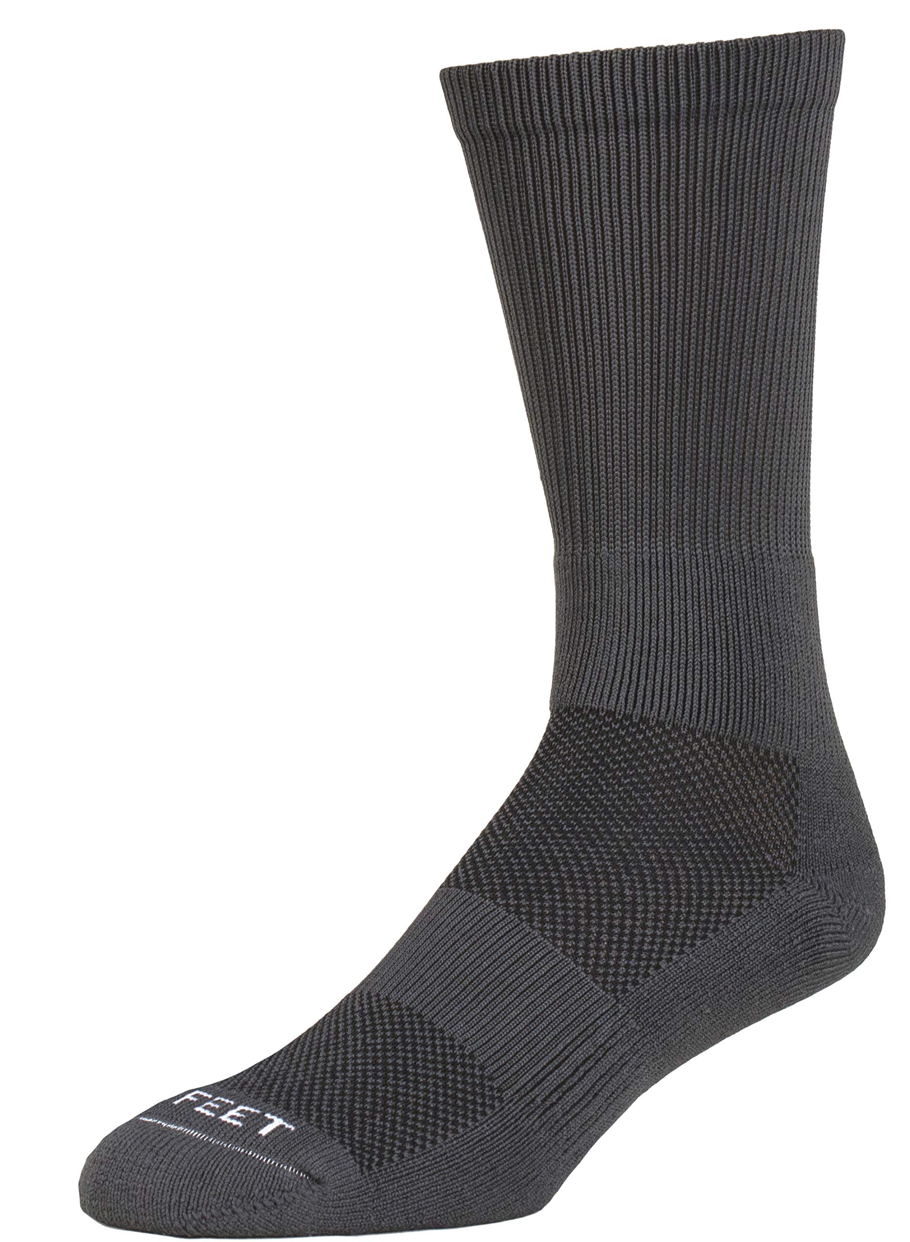 Pro Feet 385XLGRAPHITE Polypropylene Crew 13-16 Half-Cushion W/Mesh Top