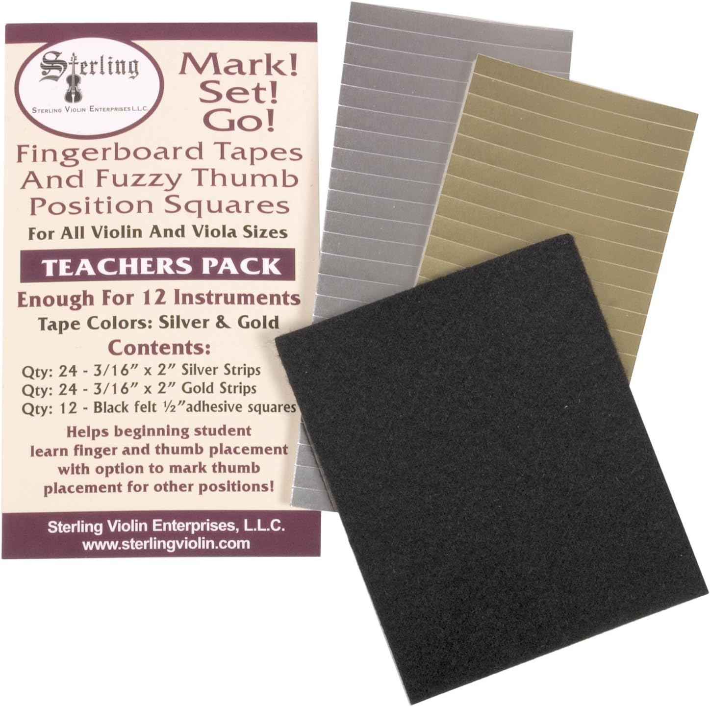 Mark! Set! Go! Instrument Fingerboard Tape: Teacher Pack