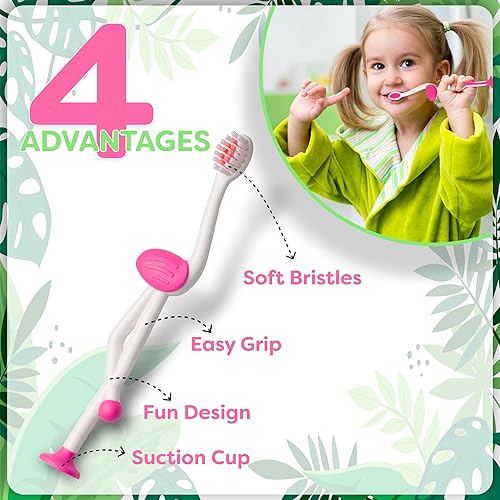 Miniatura 3 de Cepillo de dientes para niños pequeños de 2 a 4 años, cepillo de dientes para niños, cepillo de dientes para niños, cepillo de dientes para niños,