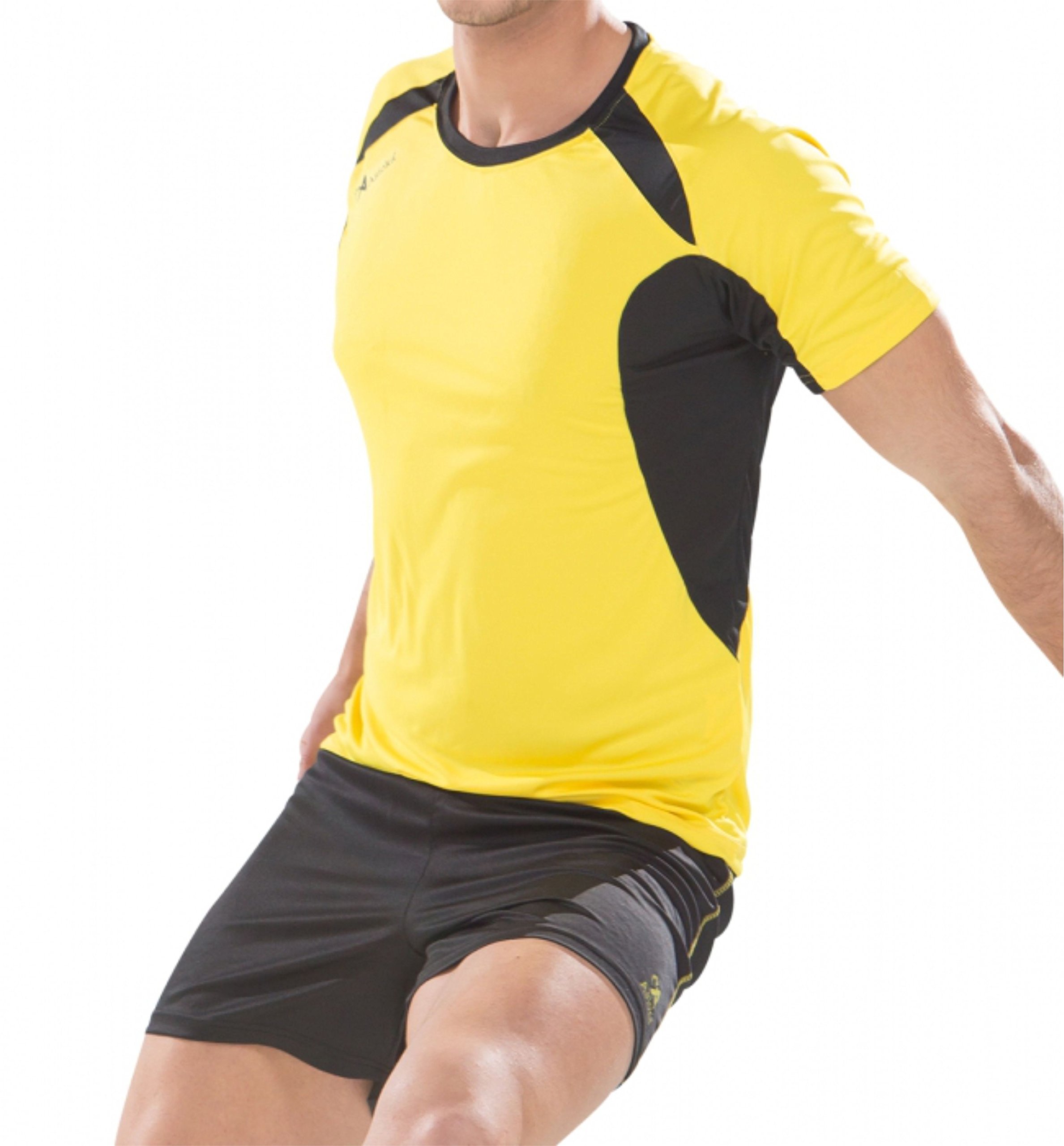 Asioka 69/12 Unisex Adult Short Sleeve Set, unisex_adult, 69/12 AMARILLO/NEGRO XXL, Yellow/Black, XXL