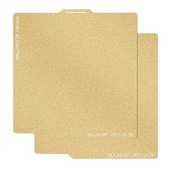 257 * 257mm A1 PEI Build Plate Double Sided Smooth Textured Heated Bed,Flexible Removable Spring Bed Plate for Bambu Lab A1/X1/X1C/X1E/P1P/P1S 3D Printer
