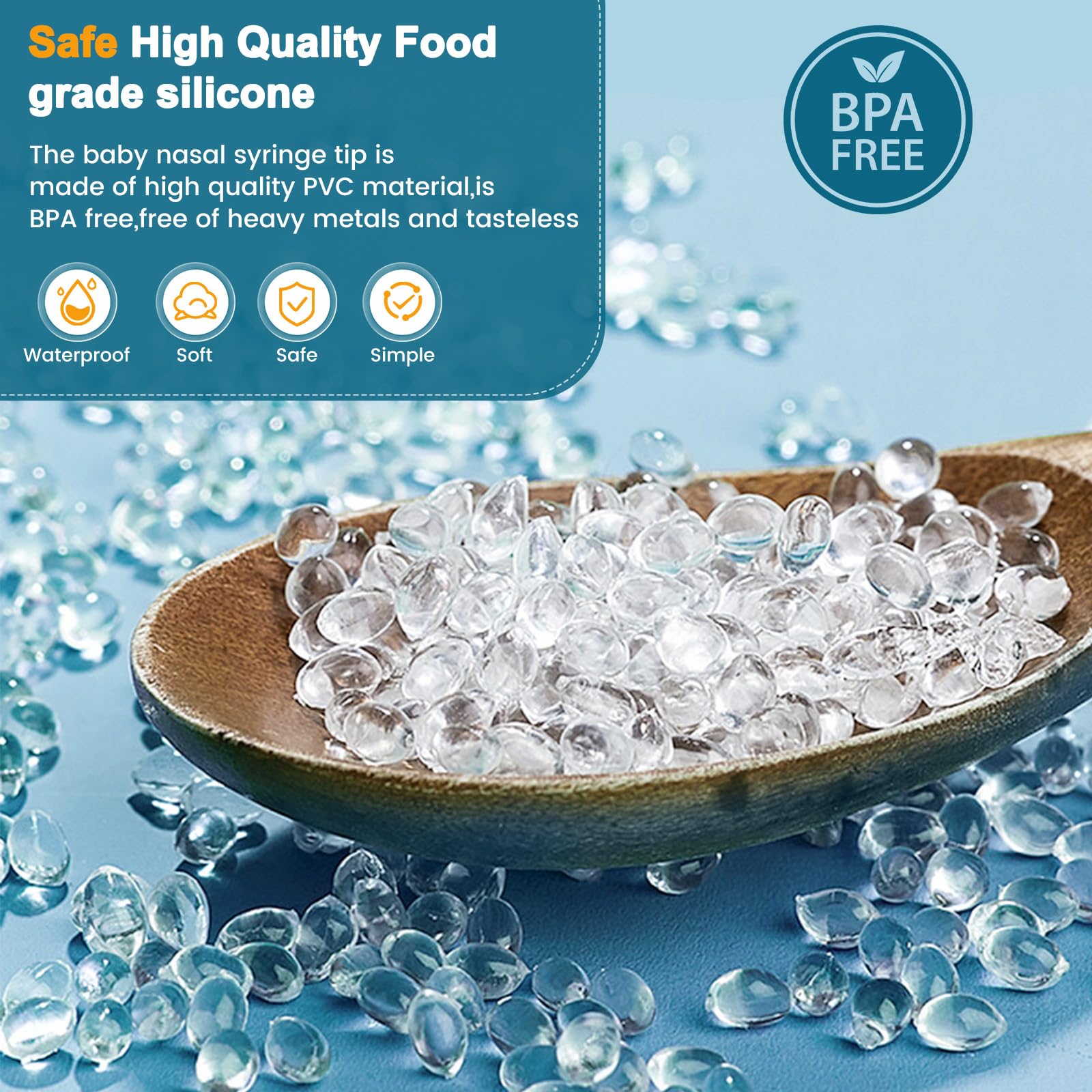 Siringa Lavaggio Nasale Bambini - 4 Pezzi Con Punte Silicone Morbido - Capacità 10ml - Riutilizzabile E Portatile - Foto 12