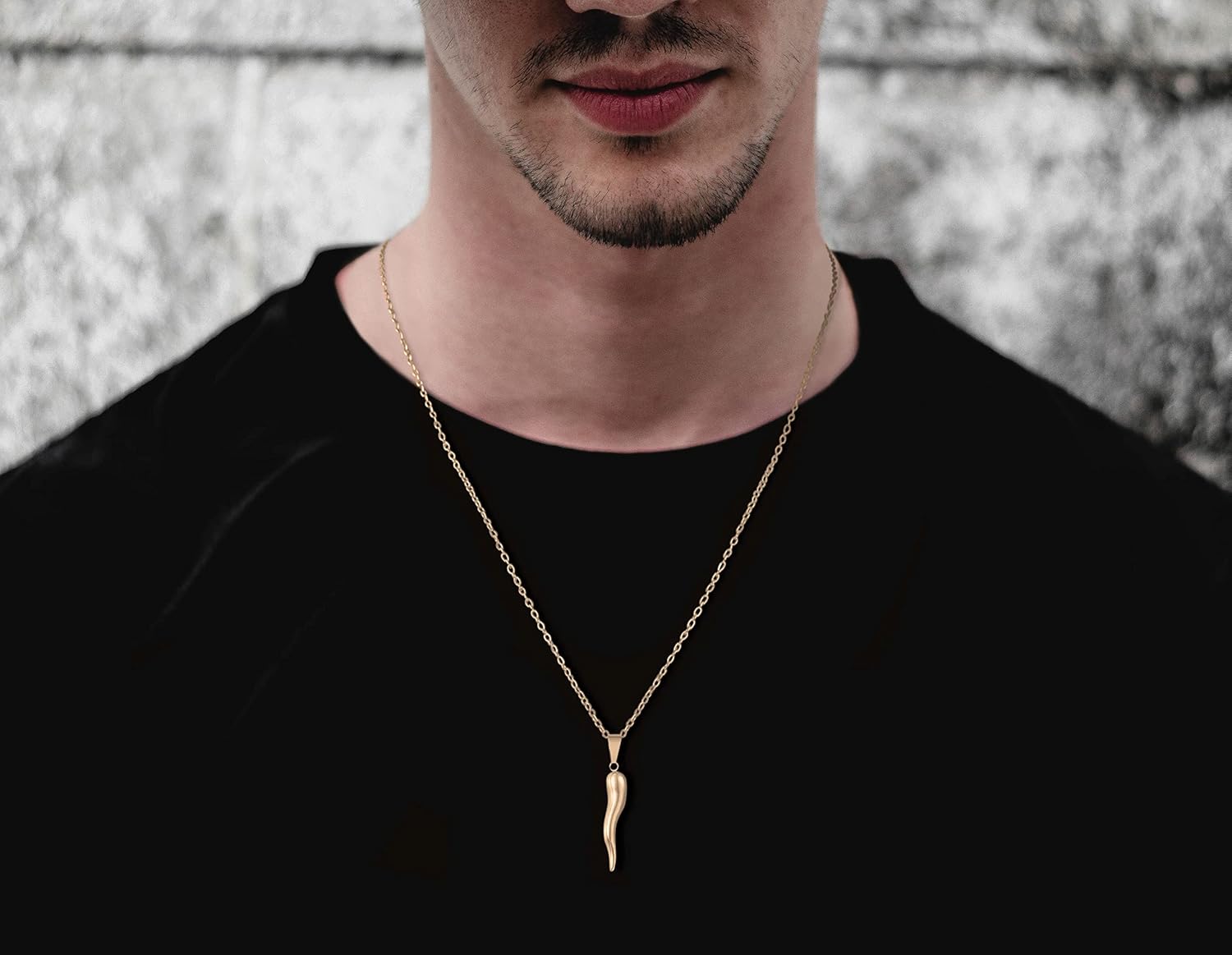 Savlano 925 Sterling Silver 18K Gold Plated Chain Horn Cornciello Talisman Amulet Pendant Necklace Comes With Gift Box for Women & Men - Made in Italy - Image 5