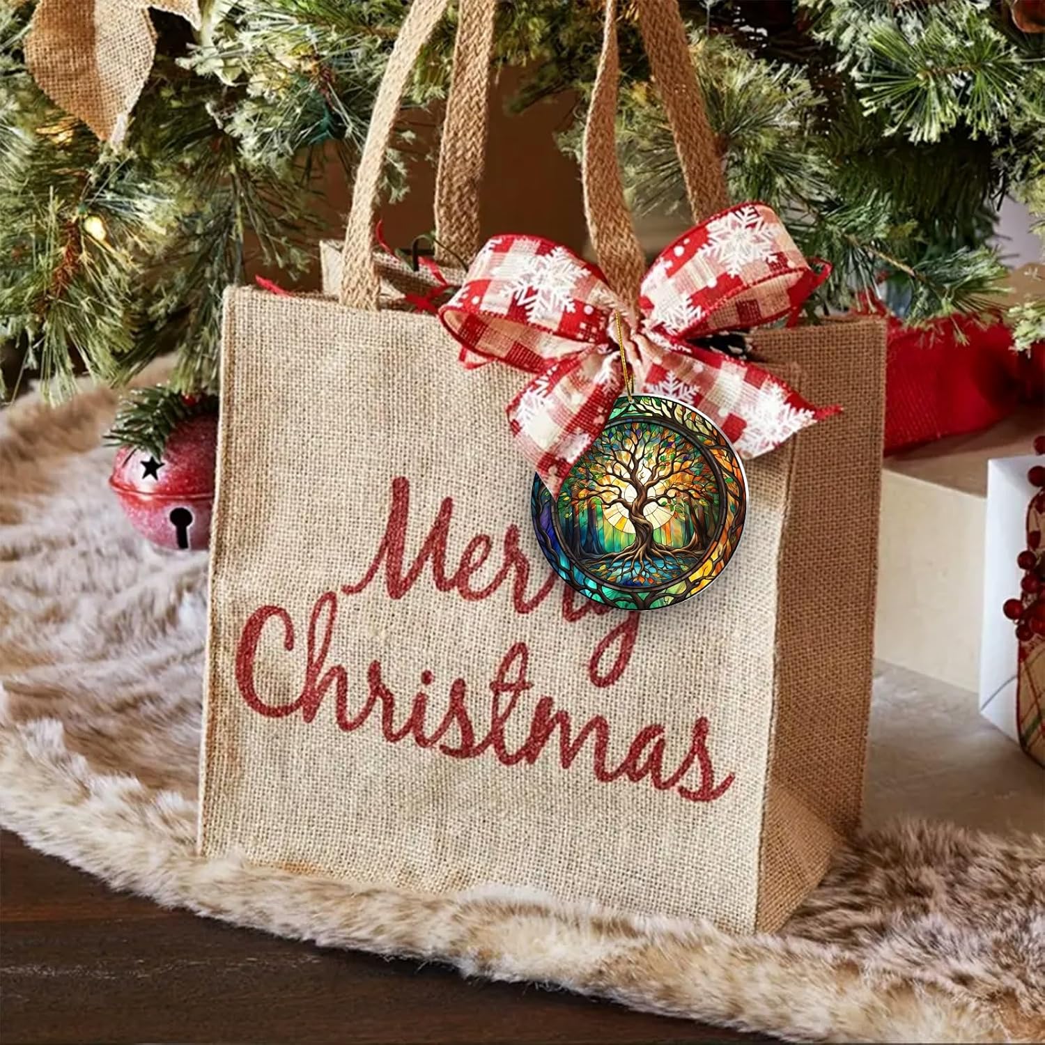 Tree of Life Ornaments - Tree of Life Christmas Ornaments for Tree - Tree of Lifes Decoration Decor Gifts Hanging Ornament Holiday Keepsake Present Idea - Image 4