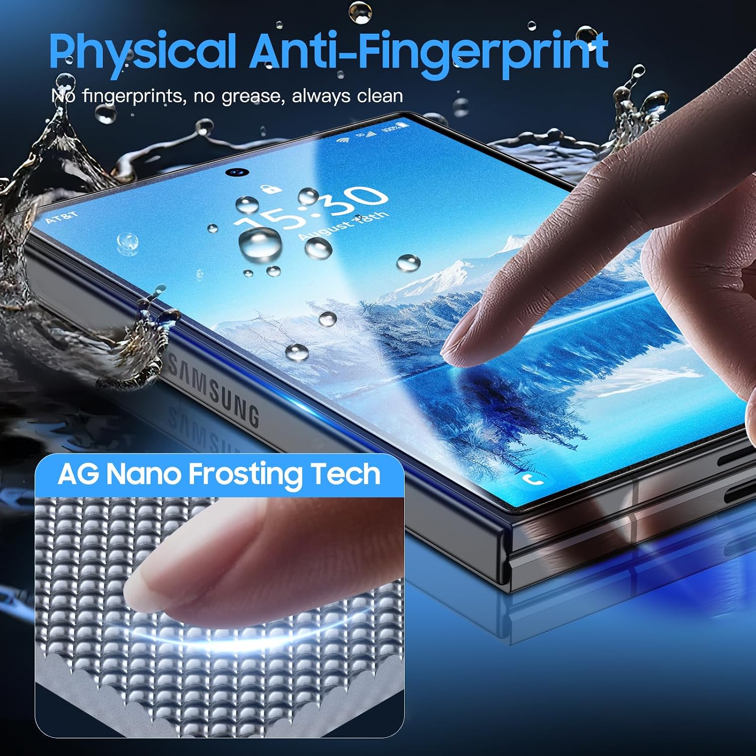 Uyiton for Samsung Galaxy Z Fold 8 Matte Screen Protector - 2 Pack image 3
