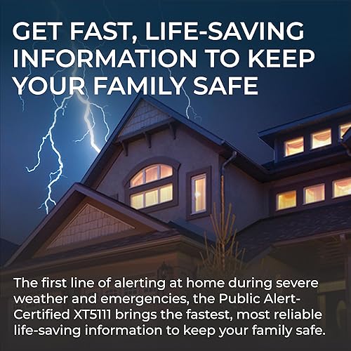 Miniatura 7 de Midland - XT511 - Radio de emergencia - Radio de campamento base bidireccional de 22 canales con 5 opciones de alimentación, 121 códigos de