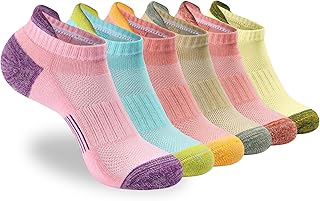 ATBITER Womens Ankle Socks 6 Pairs Cushioned Running Athletic No Show Socks With Tab