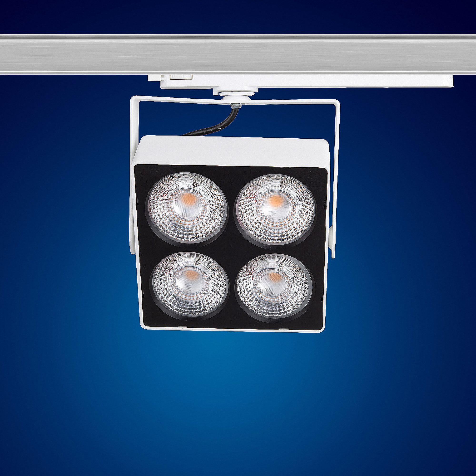 Mextronic 3-Phasen-LED-Strahler MATRIX-W 40W Warmweiss für Stromschienen