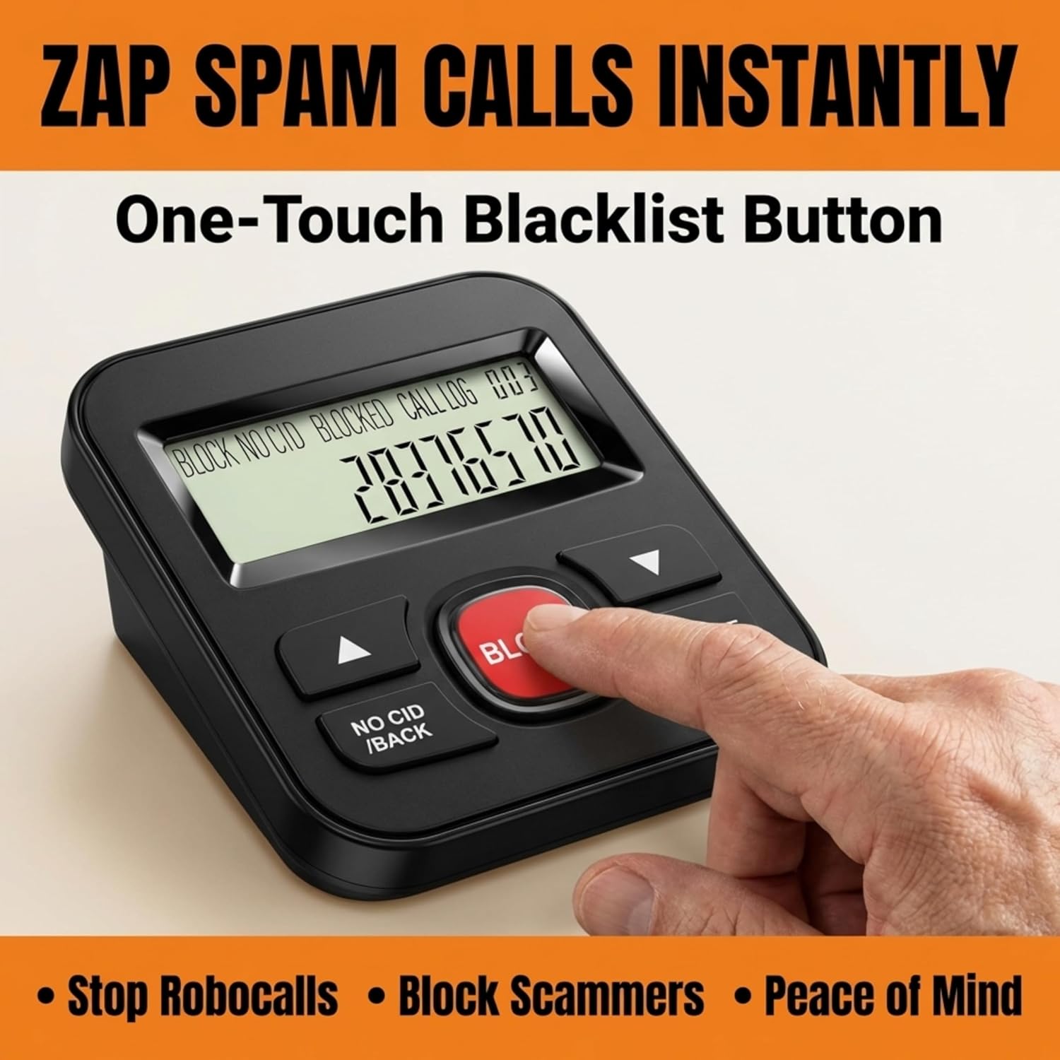 iSoHo Phones - 5-Piece Landline Call Blocker Bundle Spam Caller ID Blocker, Blacklist Device & Line Coupler for Spam-Free, Clear Home Calls
