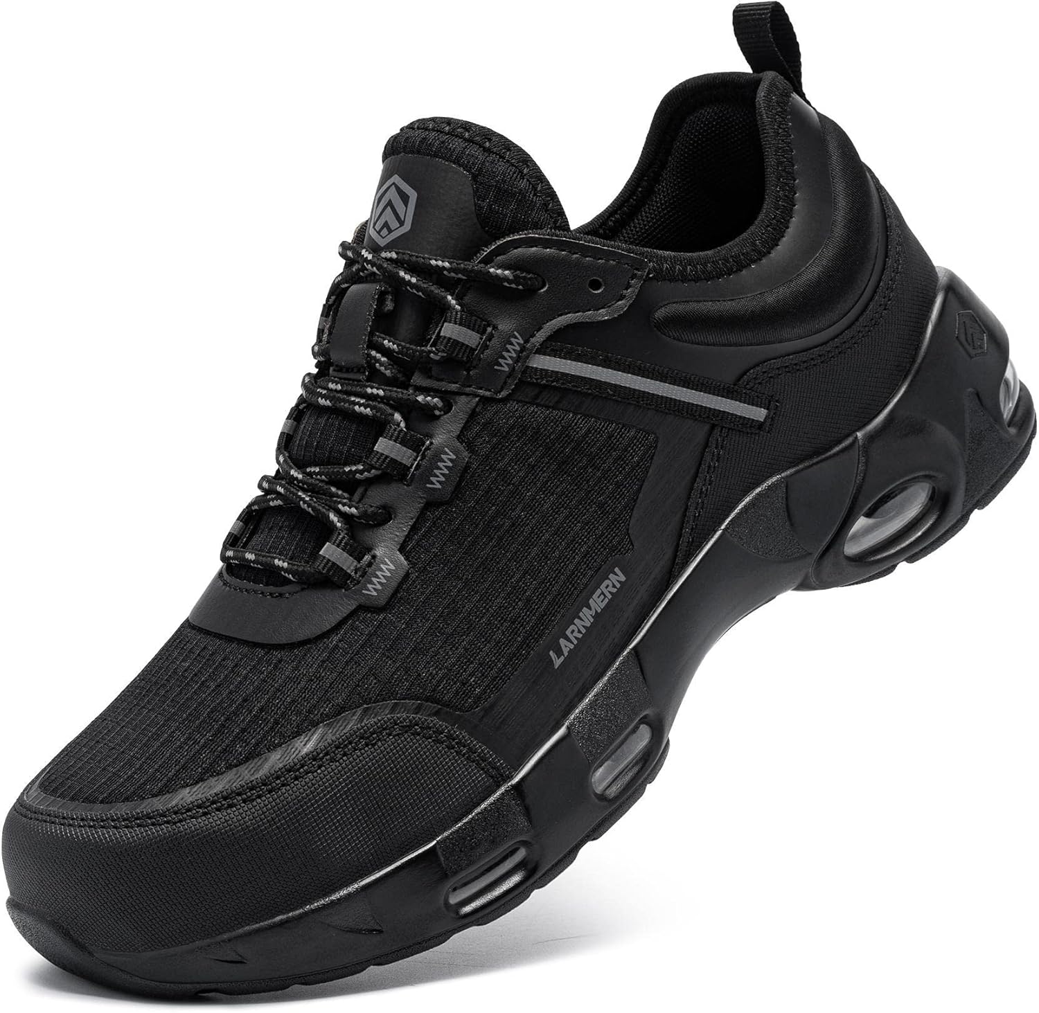 LARNMERN Men's Work Safety Shoes with Steel Cap and Kuwait Ubuy