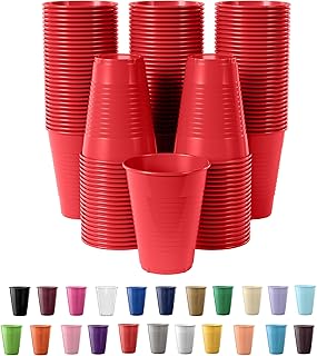 Exquisite Disposable Plastic Cups - 100 Pack 12 Oz Plastic Cups