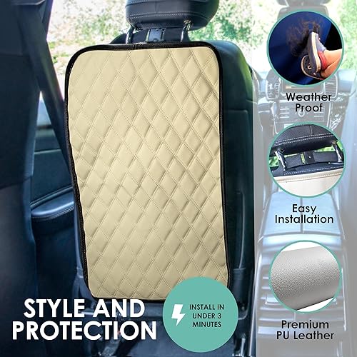 Miniatura 173 de FH Group Neosupreme - Cojines de asiento para automóvil, ajuste universal, cojín para asiento trasero de automóvil con respaldo de silicona Gris