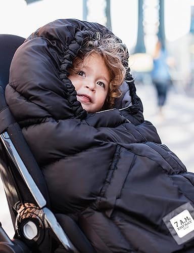 Miniatura 7 de Saco abrigado "212 Evolution" de la marca 7A.M. Enfant, con capucha, extensible, se adapta a carriolas, talla única , Negro