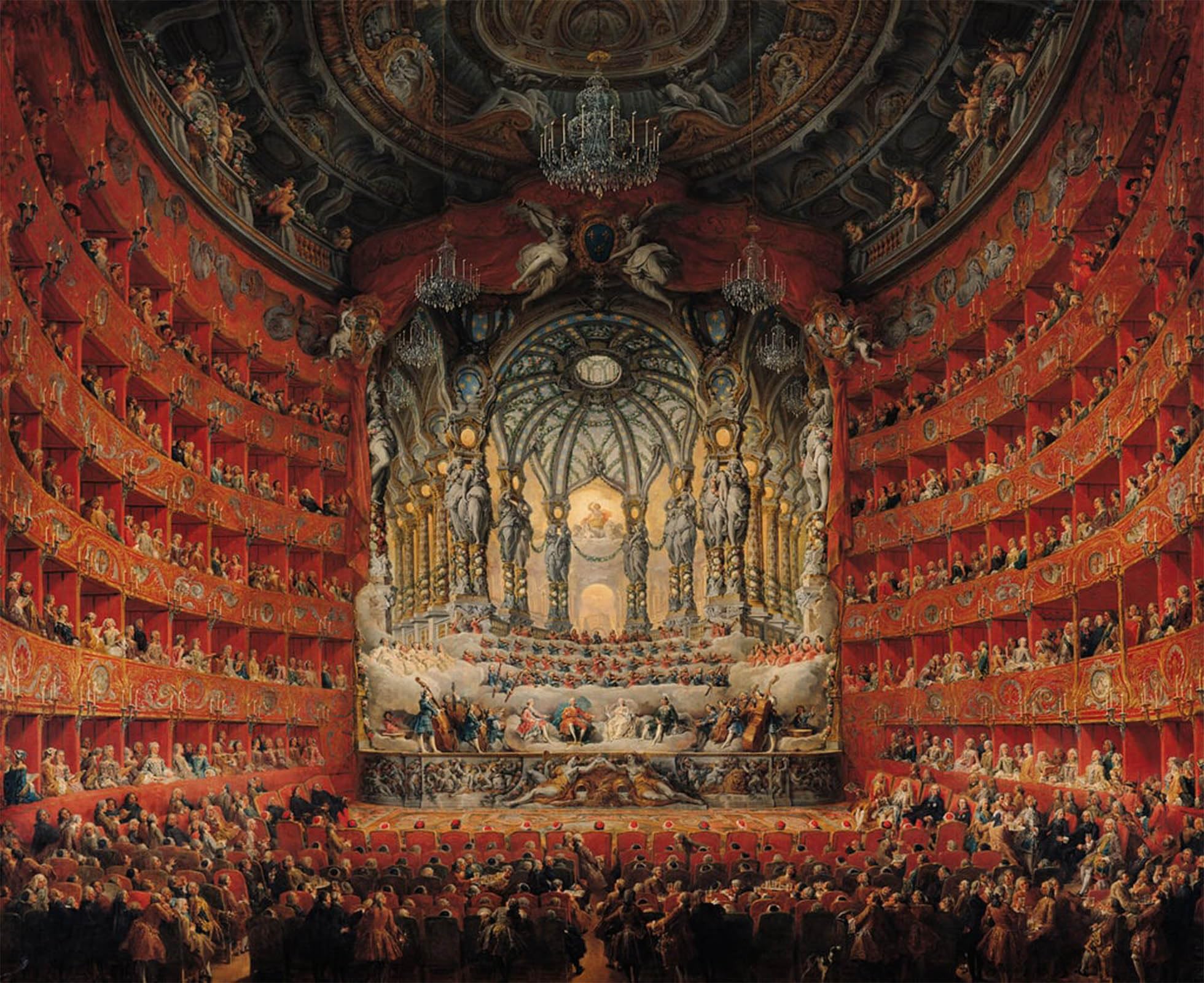 POSTERIIk Famous Animal Posters Vintage Picture Concert Given by Paolo Pannini Modern Wall Decor for Home Decor 60x90cm