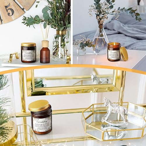 Miniatura 6 de Regalos de amistad para mujeres, mejores amigas, regalos de cumpleaños para mujeres, amigas, velas perfumadas a lavanda, regalo de cera de soja