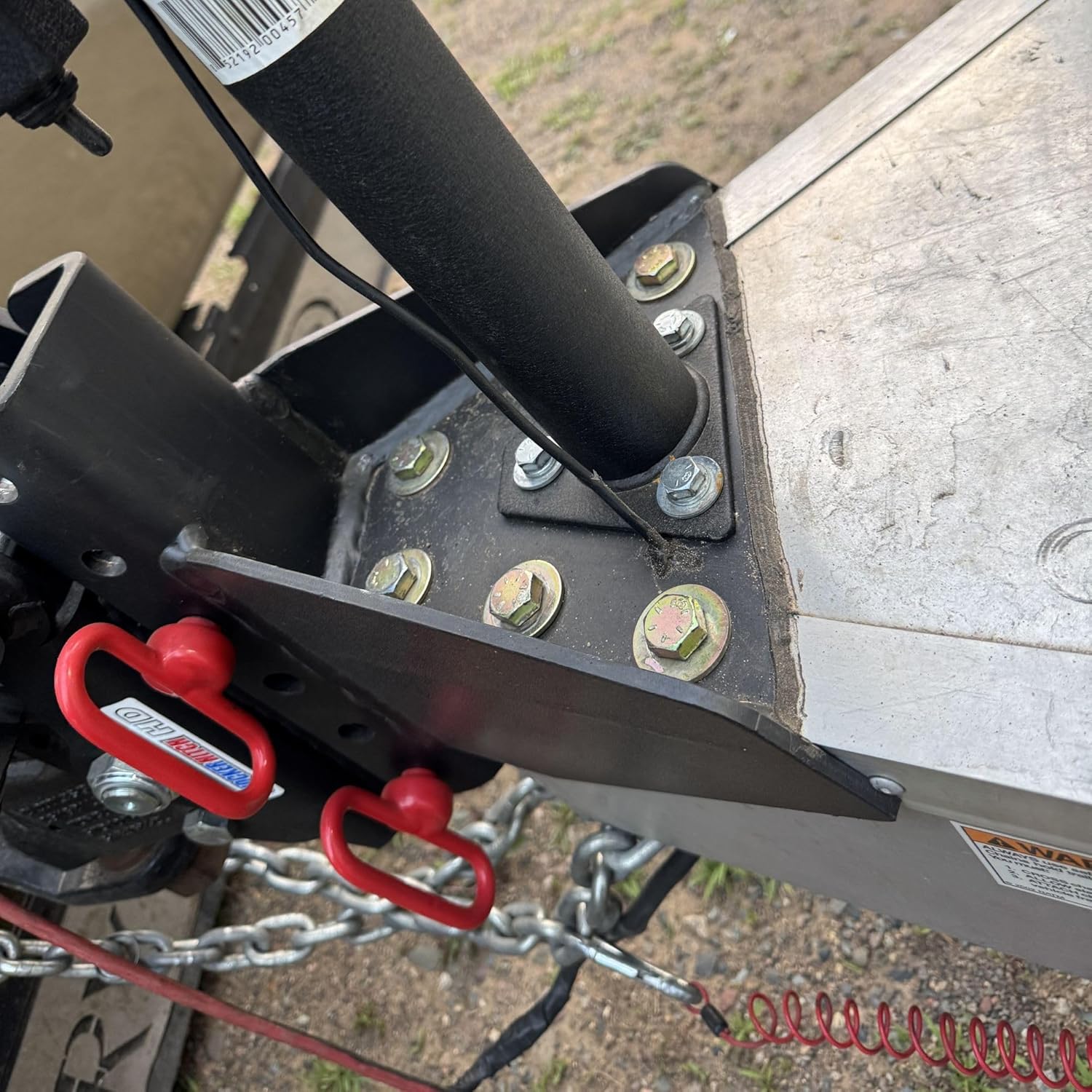 Bolt on Vertical Channel Tongue Adapter for Aluminum Trailer A-Frames - 20,000 lbs GTW