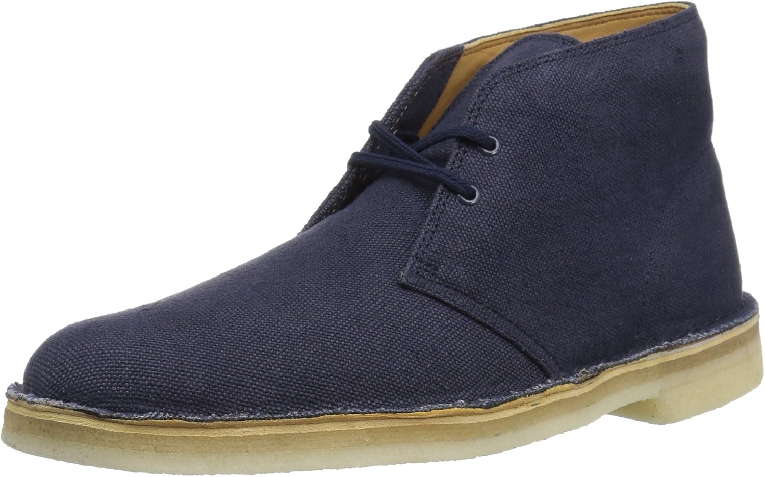 Clarks Men's Desert Boot Boot, Navy Fabric, 7 Medium US