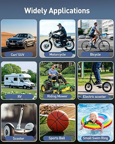 Miniatura 4 de Inflador de neumáticos, compresor de aire portátil, mini bomba de aire para neumáticos de automóvil, bomba de neumáticos de bicicleta eléctrica con