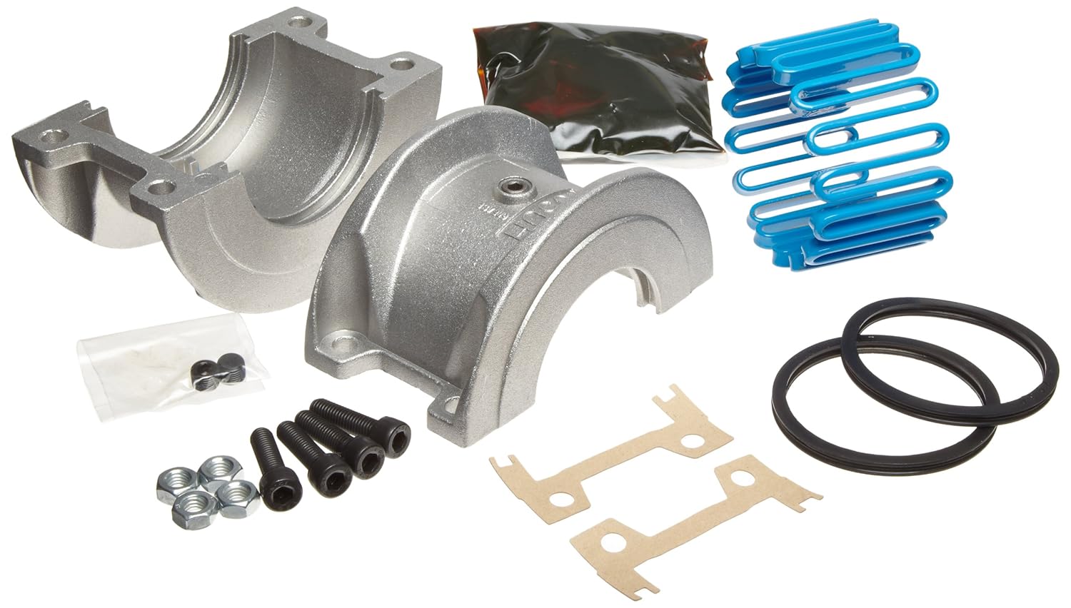 Lovejoy 05349 Size 1020 Grid Coupling Cover Set and Grid Assembly, Horizontal, Aluminum, Inch Hardware, 4" OD, 3.88" Length, 460 in-lbs Nominal Torque, 4500 rpm Max Rotational Speed