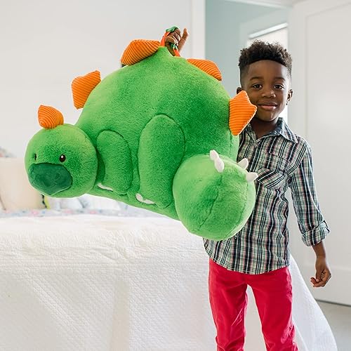 Miniatura 5 de Aterrizaje Suave | Rincones de anidación | Respaldo de personaje premium con asa de transporte y bolsillo trasero - Respaldo de dinosaurio de