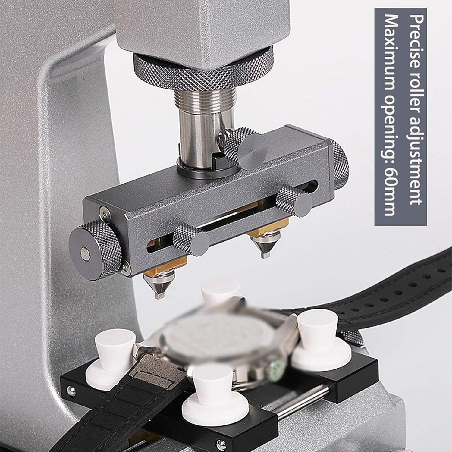 Watch Case Opener Tool, Professional Wristwatch Back Opener with 6 Dies & Adjustable Holder, Watchmaker Repair Tool Kit for Opening & Closing Watches