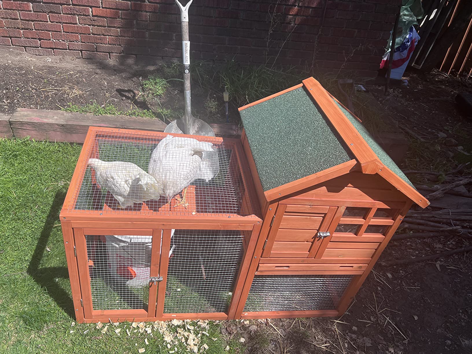 23/mo Finance Tangkula Rabbit Hutch, Indoor Outdoor Bunny Cage with Run, Wooden Rabbit Cage