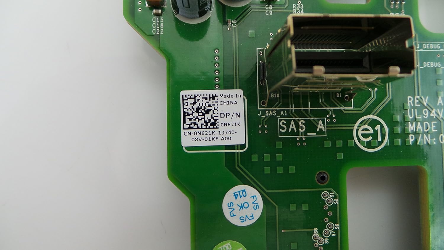 Dell PowerVault NX200 SAS X4 Hard Drive Backplane Board N621K