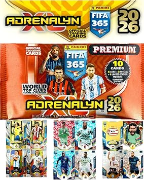 Lisanslı FIFA 365 Adrenalyn XL 2026 Premium Paket, 10 Kart, 100 Kart Box